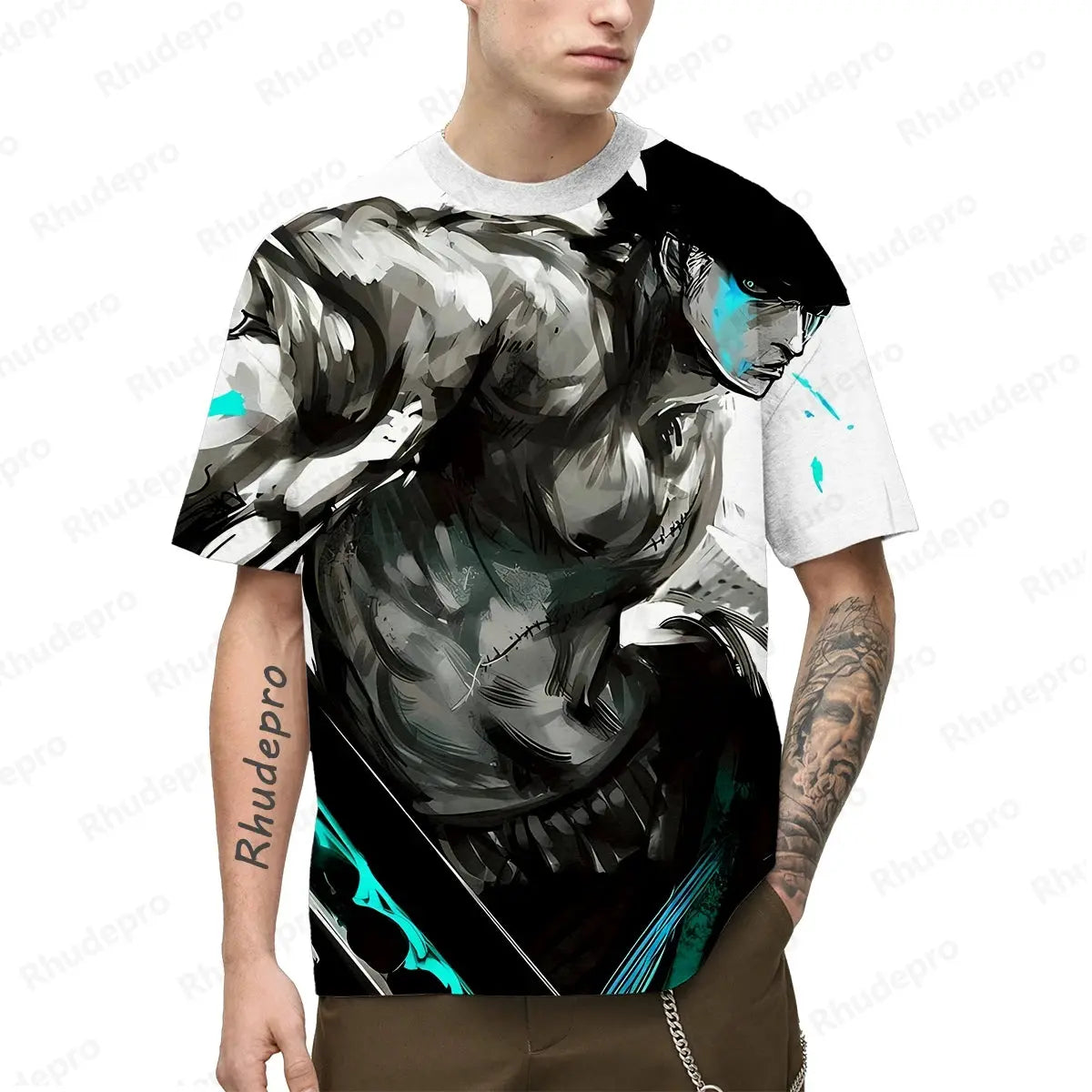 3D Japan Anime T-Shirt – Luffy Print Short Sleeve Cosplay Top.... more colors Otaku Sora