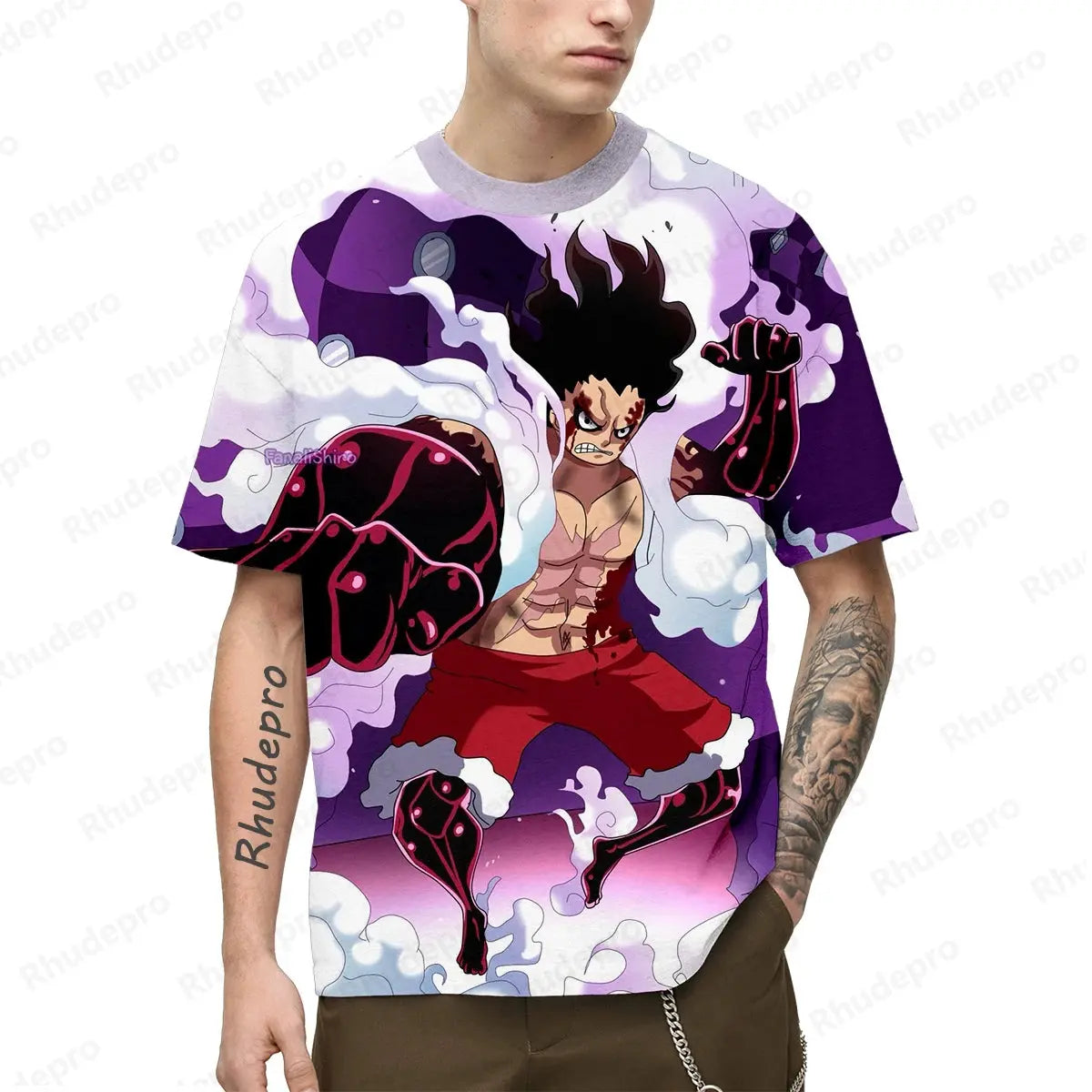 3D Japan Anime T-Shirt – Luffy Print Short Sleeve Cosplay Top.... more colors Otaku Sora