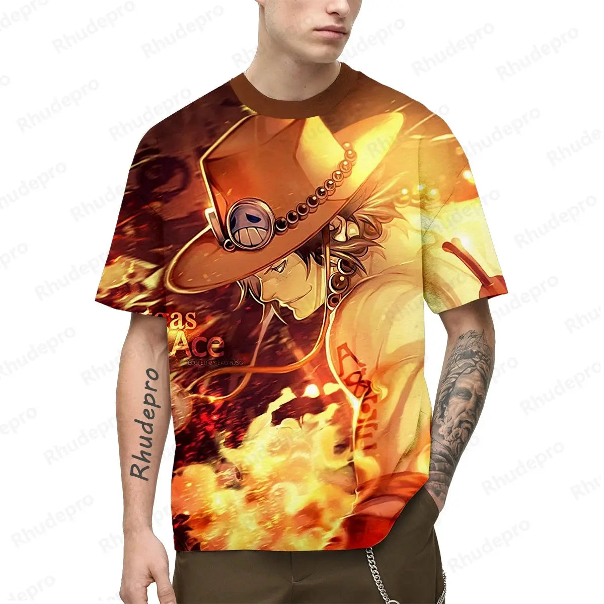 3D Japan Anime T-Shirt – Luffy Print Short Sleeve Cosplay Top.... more colors Otaku Sora