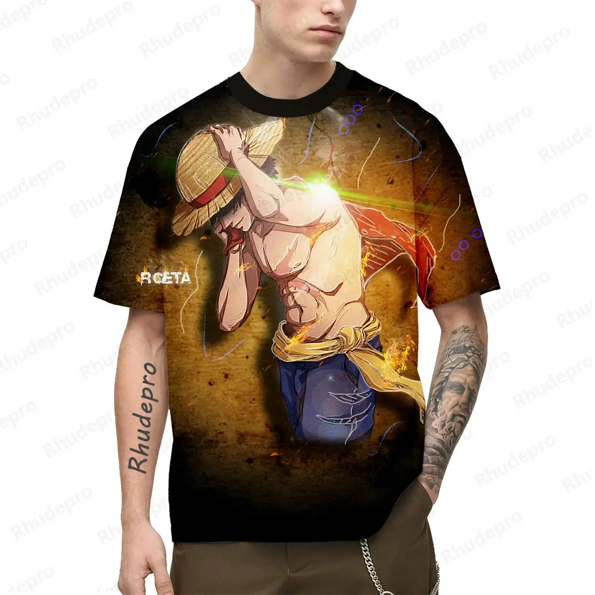 3D Japan Anime T-Shirt – Luffy Print Short Sleeve Cosplay Top.... more colors Otaku Sora