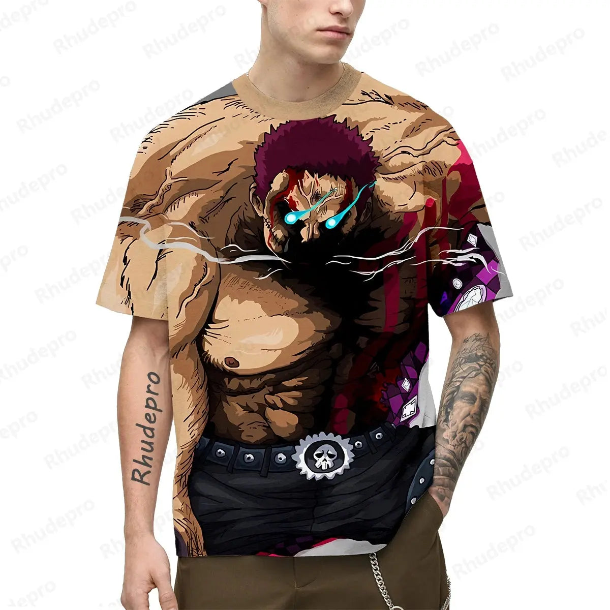 3D Japan Anime T-Shirt – Luffy Print Short Sleeve Cosplay Top.... more colors Otaku Sora