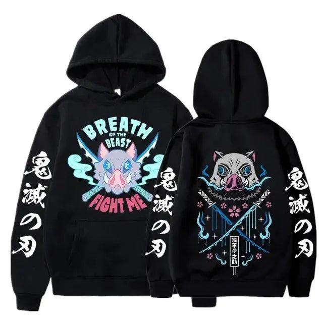 Demon Slayer Japanese Anime Hoodie – Casual Harajuku Streetwear for Men & Women.... more Otaku Sora