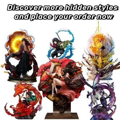 Demon Slayer Figure Anime Blind Box - Mystery Box with Kamado Nezuko, Tanjirou, Hashibira Inosuke Exquisite Figurines Otaku Sora