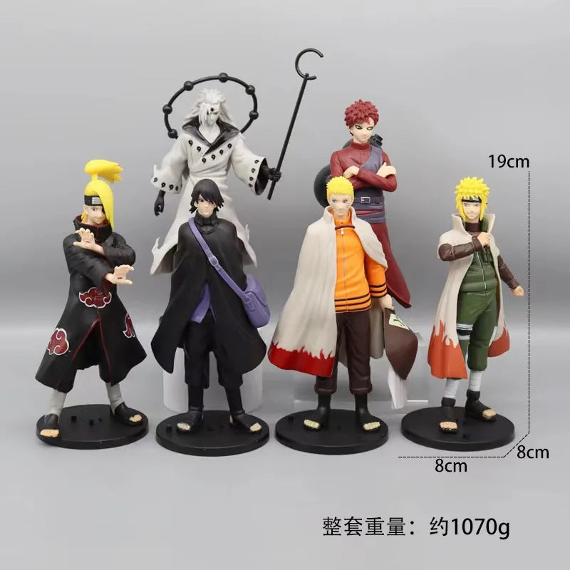 Naruto Anime Figure - Naruto Uzumaki, Kakashi, Uchiha Madara & Sasuke Model Figures Otaku Sora