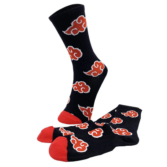 NARUTO Akatsuki Uchiha Itachi Cosplay Costume Short Socks Otaku Sora