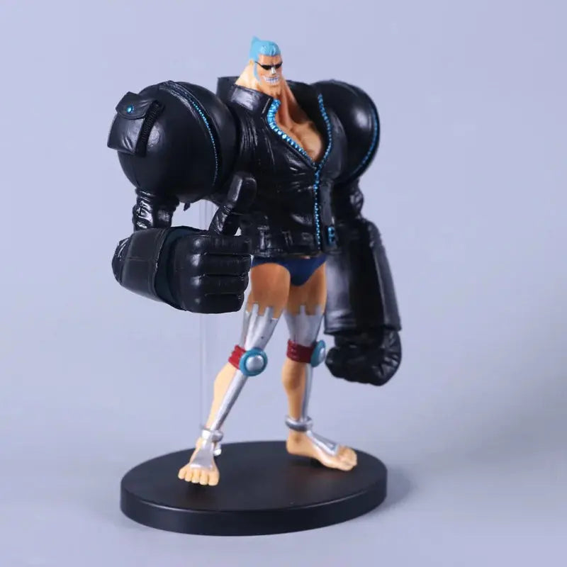 One Piece Franky Black Suit PVC Action Figure – 20cm Collectible Model Otaku Sora