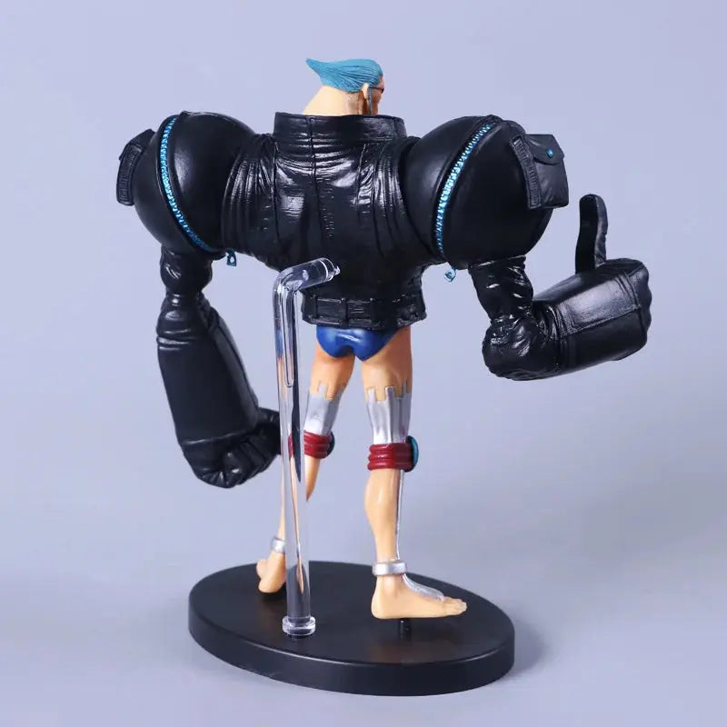 One Piece Franky Black Suit PVC Action Figure – 20cm Collectible Model Otaku Sora