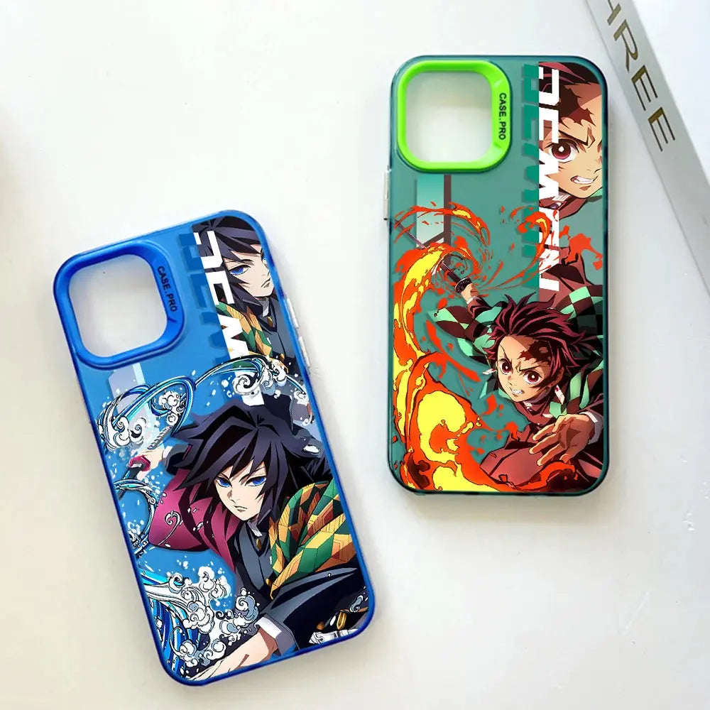 Demon Slayer Phone Case - Matte Cover for iPhone 15/14/13/12/11 Pro Max & More Otaku Sora