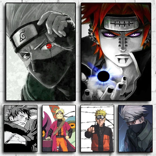 Naruto Anime Poster Canvas Painting - No Frame Wall Decoration -1- Otaku Sora