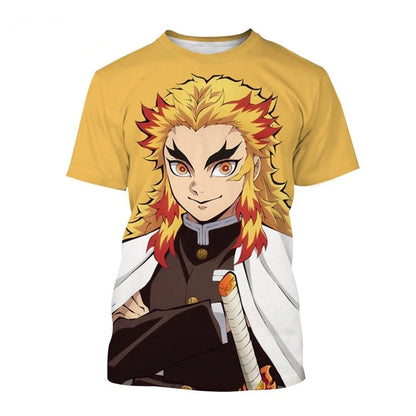 Demon Slayer - Summer Anime T-Shirt: Kimetsu no Yaiba Kamado Nezuko and Kochou Shinobu Cosplay 3D Print Fashion Short Sleeve
-1- Otaku Sora