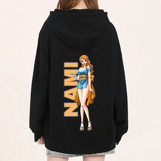 One Piece Nami Hoodie – Unisex Pullover for Autumn & Winter Otaku Sora