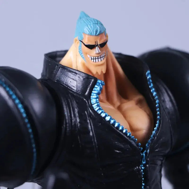 One Piece Franky Black Suit PVC Action Figure – 20cm Collectible Model Otaku Sora